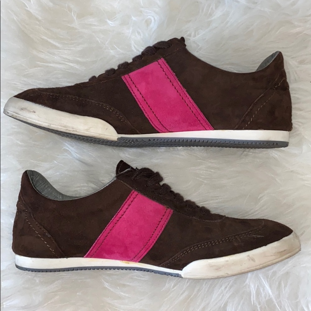Emerson Fry Suede Trainers Mocha/Fushsia 37